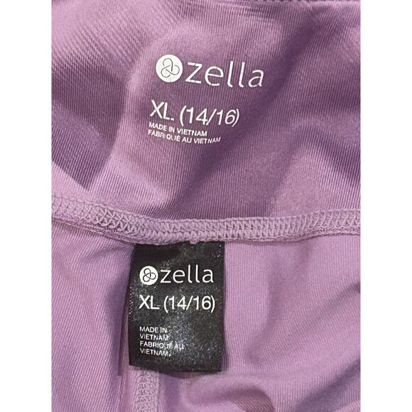 Zella Purple Capri Leggings Girls size 14/16 - Picture 4 of 4